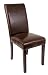 Office Products : Dark Brown Leather Upholstered Parsons Chair [BT-350-DKBRN-LEA-158-GG]