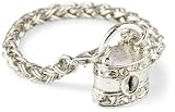 Antiquities Couture Silver-Tone Burgess Chest Lock Bracelet