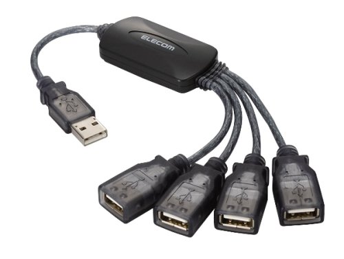 ELECOM USB HUBケーブル U2H-M4BGT