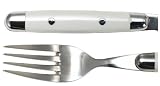 Cambridge Silversmiths Jubilee White Oval Tube 20-Piece Flatware Set, Service For 4