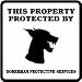DOBERMAN PROTECTION sign * street dog home
