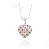 STUDIO 925: *GARNET SWEETHEART STERLING SILVER PENDANT*