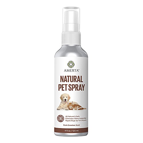 Amerta(TM) Organic All Natural Pet Spray - Odor Remover - Repel Ticks, Fleas and More Bugs - Safe for All Amerta(TM) Organic All Natural Pet Spray - Odor Remover - Repel Ticks, Fleas and More Bugs - Safe for All