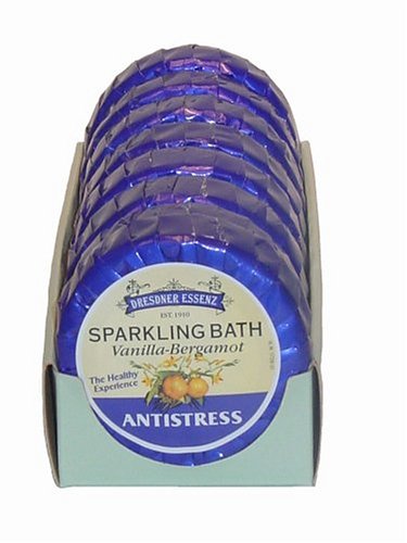 Dresdner Anti Stress Bath Tablets with Vanilla - Bergamot, 8 X 2.6 ounces (Pack of 2)