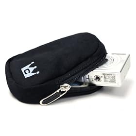 Canon PowerShot G10 Digital Camera Carrying CaseCrown Simply Camera Case in Faux Suede (Black)