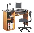 Student Desk In Stafford Oak and Black Finish By Ameriwood Furniture