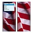 American Flag Design Decal Skin Sticker for Apple iPod nano 2G (2nd Generation) 2GB/ 4GB/ 8GB Player