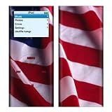 American Flag Design Decal Skin Sticker for Apple iPod nano 2G (2nd Generation) 2GB/ 4GB/ 8GB Player