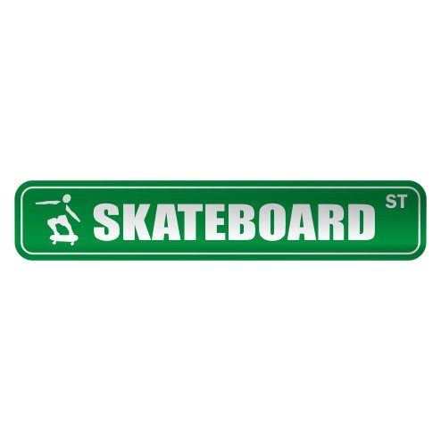 SKATEBOARD ST STREET SIGN SPORTS