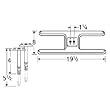 H-Shaped Twin Stainless Steel Burner Straight Venturi