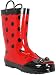 Western Chief Women's Red and Black Ladybug Waterproof Rubber Rain and Garden Boots