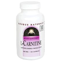 Source Naturals L-Carnitine, 500 mg, Capsules, 120 capsules