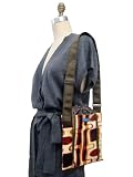 V1SL Mod Sq. Saffron of Vela TESAGE tote bags, Style 1, Corduroy, Shoulder bags with Drawstring Closure Top