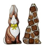 Handmade Belgian Milk Chocolates In Easter Bunny Tin