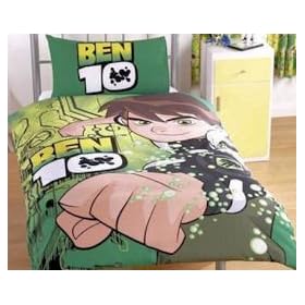 Ben 10 Ten Burst Design Single Duvet Cover & Pillowcase Bedding Set