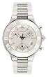 Cartier Men's Must 21 Stainless Steel and White Rubber Chronograph Watch #W10184U2