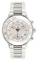 Cartier Men's W10184U2 Must 21 Stainless Steel and White Rubber Chronograph Watch