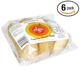 Ener-G Foods Tapioca Dinner Rolls, 9.88-Ounce Units (Pack of 6)