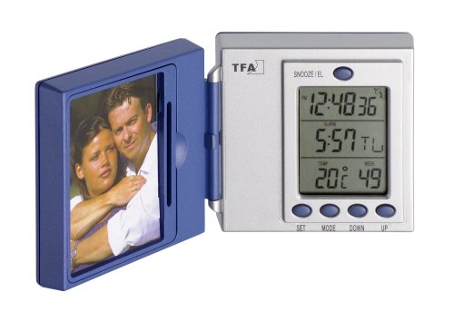 TFA 95.1011 Genio 300 satellitengestützte Funkwetterstation + Trafel Safe elektronischer Wecker