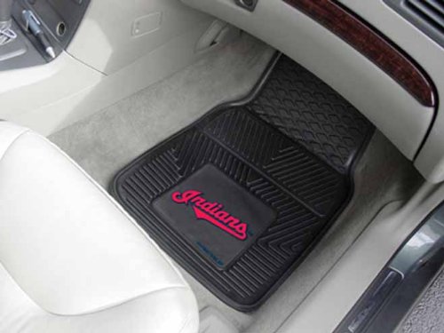 Nifty 8835 MLB-Cleveland Indians Vinyl Universal Heavy Duty Fan Floor Mat