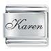 Jewelry : Name Karen Italian Charms Bracelet Link