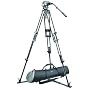 Manfrotto Pro Video System w/ 525MVB Professional Video Tripod Legs (Black), 519 Pro Video Fluid Head, and MBAG100P Padded Case