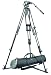 Bogen / Manfrotto Pro Video System w/ 525MVB Professional Video Tripod Legs (Black), 519 Pro Video Fluid Head, and MBAG100P Padded Case
