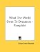 Book What The World Owes To Dreamers - Pamphlet