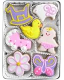 Beautiful Sweets New Baby Girl Organic Cookies, 12 Cookies