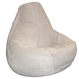 Mushroom Adult Rhino Suede Beanbag By Elite Furniture