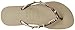 Havaianas Women's Slim Hardware Flip Flop Sandal, Sand Grey, 7/8 M US