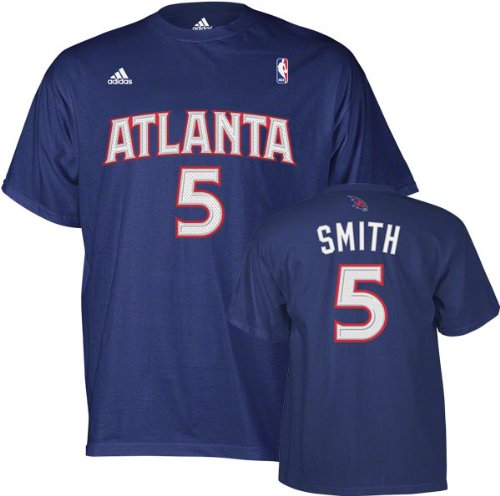 Josh Smith Navy adidas Player Name and Number Atlanta Hawks Youth Tee