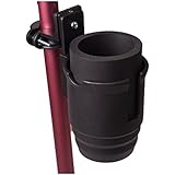 Duro-Med Universal Beverage Cup Holder for your Wheelchair or Walker, Black