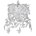 Alpha Hummingbird Pendant Shade, White