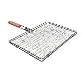 Charcoal Companion CC1056 Nonstick Rectangle Flexi Grilling Basket