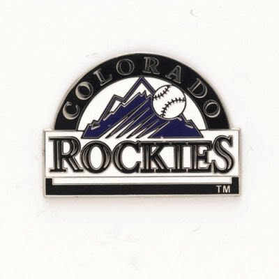 COLORADO ROCKIES OFFICIAL LOGO SILVER LAPEL PIN