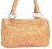 American West 'Santa Fe Trails' 3 Compartment Cowgirl Tote; Tooled Natural Tan Leather