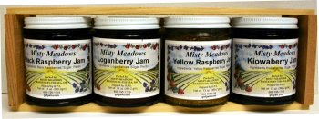 Homemade Jam 4 pack of 13oz Jars  K,L,YR,Kio by Misty Meadows