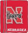 Nebraska Huskers 50"x60" Royal Plush Raschel Throw Blanket - Mesh Style