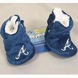 Atlanta Braves MLB Baby High Boot Slippers - 6-9 Months