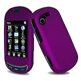 Dark Purple Rubberized Hard Case Protector for Samsung Gravity T Touch T-Mo ....