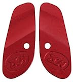 New Designz Proto Rail Eye Covers with Logo - Red