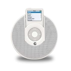 Portable stereo speaker for iPod nano  (White)