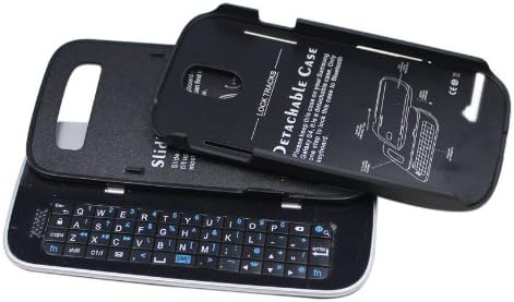 FOME Wireless Bluetooth 3.0 Slide-out Detachable Backlight Keyboard Case for Samung Galaxy S4 i9500 (Black)