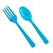 Forks & Spoons - Aqua Blue (8 each)