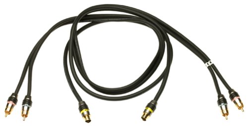 Electronics: Monster Cable J2 DVD S 3 DVD Player to TV or A/V Receiver Hook Up Kit with S Video & RCA Audio MVSV2 3 & I250 3  3 Feet 