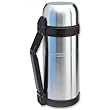 Isosteel VA-9560WQ Vakuum-Isolierflasche 1,5 L mit extragro�er Einf�ll�ffnung aus doppelwandigem 18/8 Edelstahl mit Quickstop-Einhandausgie�system und Klappgriff