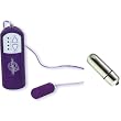 Doc Johnson Mini Bullet and Controller Waterproof Multi-Speed Purple Adult Sex Toy Kit