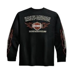 Harley-Davidson&reg; Men's Long Sleeve Shirt. Embroidered graphics. 99042-09VM