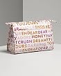 Kate Spade Valentine's Text Henrietta Large Heddy Cosmetic Case Bag